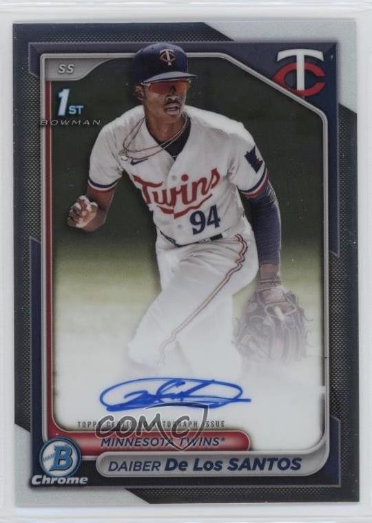 2024 Bowman Chrome Prospect Auto Daiber De Los Santos #CPA-DD Auto 0ux3