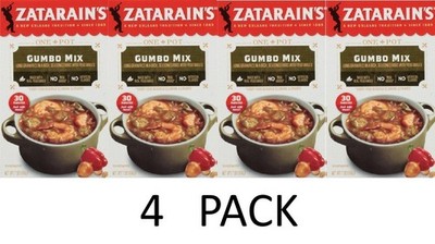Zatarain's No Artificial Flavors Rice Gumbo Mix 7 oz Box - 4 PACK