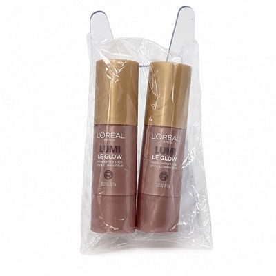 L'Oreal Paris True Match Lumi Le Glow Highlighter Stick 635 Golden Couture, 2X