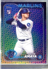 2024 Topps Jacob Amaya Holiday RC #144 Marlins