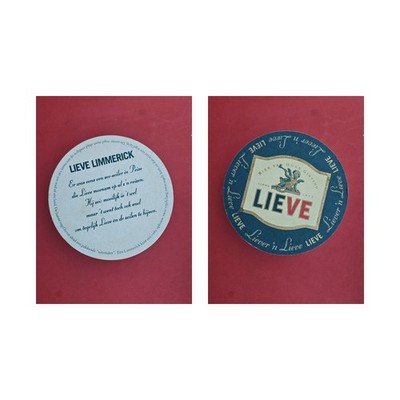 Hoge Gisting Lieve Limmerick Brewery Beer Mat Beer