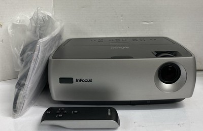 InFocus IN24+ W240 DLP Projector w/Remote/VGA Cable/Manual | Only 20 Lamp Hours
