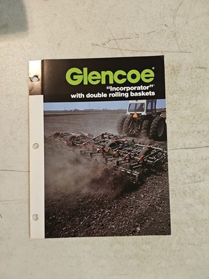 Vintage Glencoe Incorporator With Rolling Baskets Sales Brochure Spec Sheet