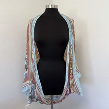 Anthropologie Pastel Mixed Floral Open Kimono Size OS