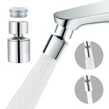 Swivel faucet aerator, 360 Swivel Kitchen Faucet Aerator, Dual Chrome-1