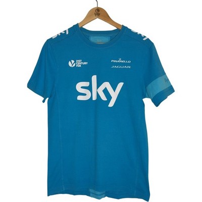 Team Sky Rapha T-Shirt Herren mittelblau Radsport Supporter