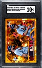 2023 Topps Chrome Update Sapphire GOLDSCHMIDT / ARENADO Orange /25 SGC 10 Gem