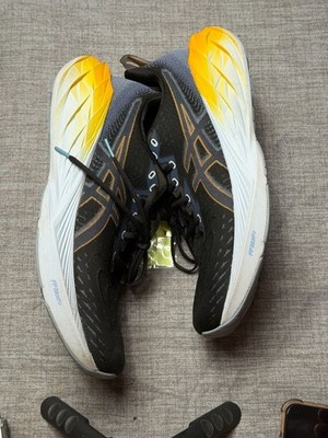 ASICS Novablast 4 Black Thunder Blue Running Shoes | eBay display picture 3
