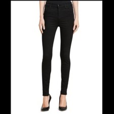 J Brand Black Mid Rise Skinny Jeans 24 Stretch Slim Fit Classic Denim