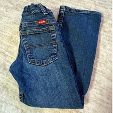 Wrangler Blue Denim Kids Adjustable Jeans Slim Size 5