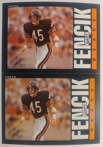 1985 Topps #25 Chicago Bears Gary Fencik [2] NM/MT 05951