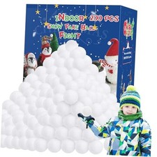 200 Pack Snow Toy Balls for Kids Indoor, Snow Fake Ball Kid Toys, 200 PCS