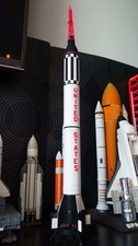 1:72 Redstone Launch Vehicle Rocket Model Finished Painted Spacecraft Toy