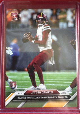 Jayden Daniels - 2024 TOPPS NOW Football Card 5 - MOST ACCURATE GAME EVER RC