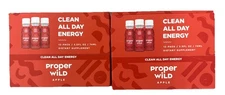 Proper Wild Clean All Day Energy Shots - Strawberry Kiwi 12 Pack X 2