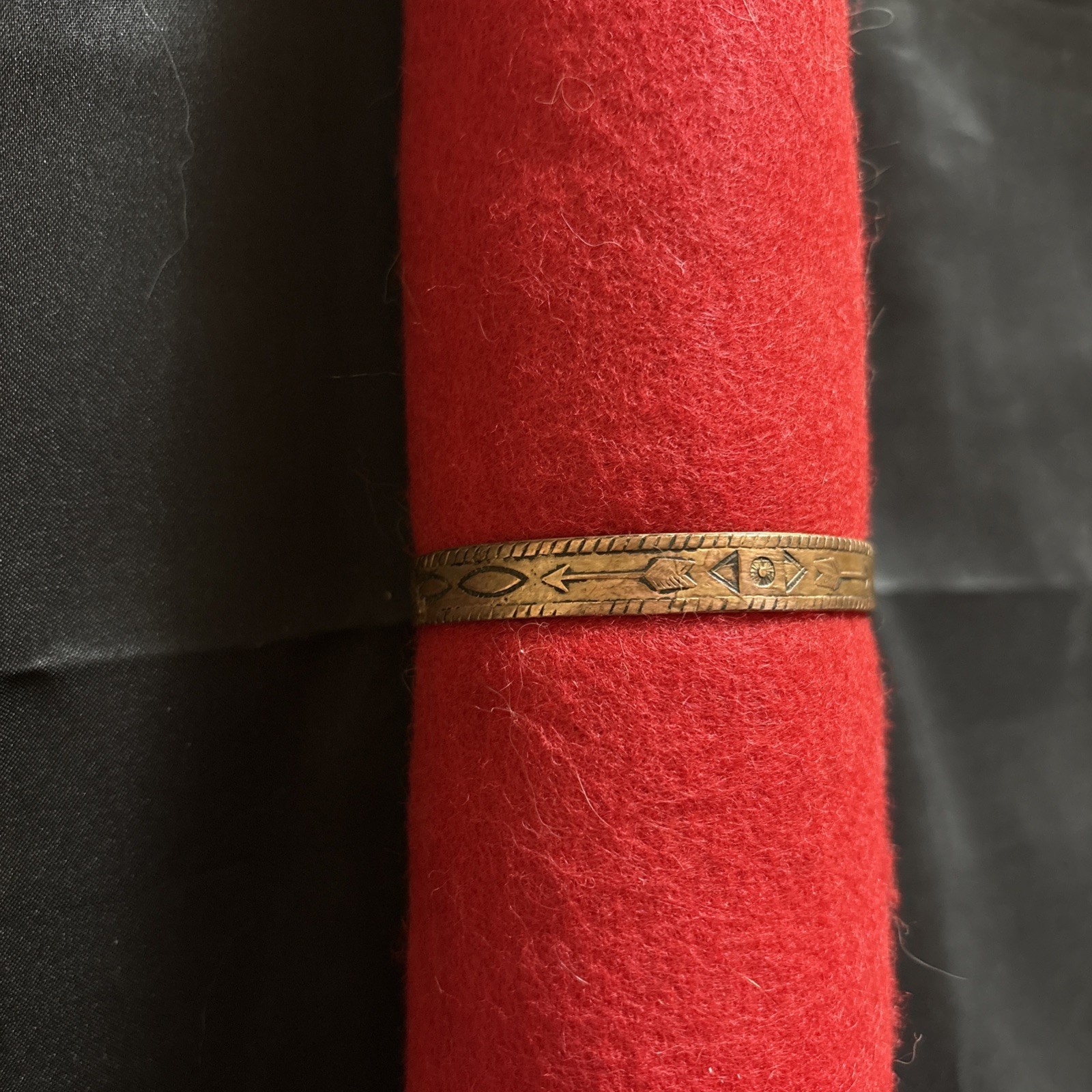 Native American STHWST SOLID COPPER cuff bracelet… - image 4