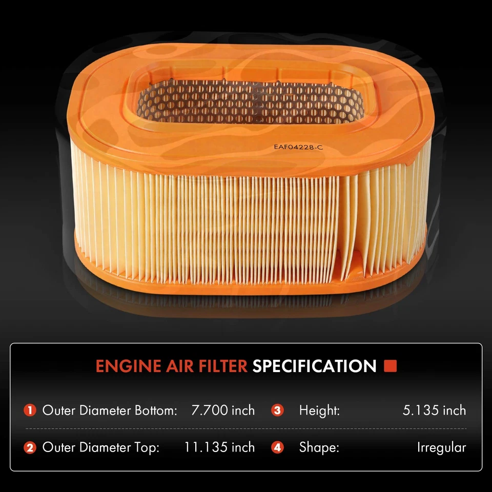 Engine Air Filter for Mercedes-Benz W126 300SDL 350SD 350SDL W201 190D W124 300D - Image 2 of 4