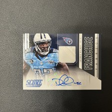 2014 Panini Score Franchise Fabrics Signatures Delanie Walker FF-DW Auto Patch