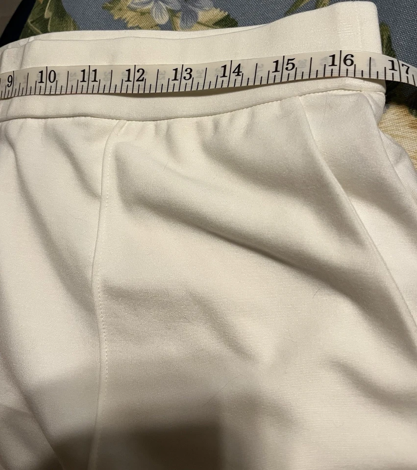 Eileen Fisher Women's Pants Ivory Tapered Leg Size M/M New With Tags - Image 3 of 4