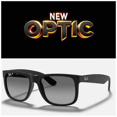 Gafas De Sol RAY BAN RB4165 622/T3 Justin Black Polarized Gradient Nuevas 