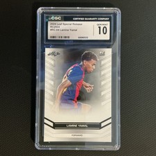 2024 Leaf Special Release RC-04 Lamine Yamal Rookie CGC 10 Soccer