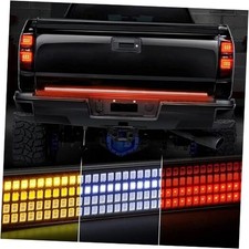 60 Inch Tailgate Light Bar Quad Row LED Tail 60" Flexible Quad Row - Amber Turn
