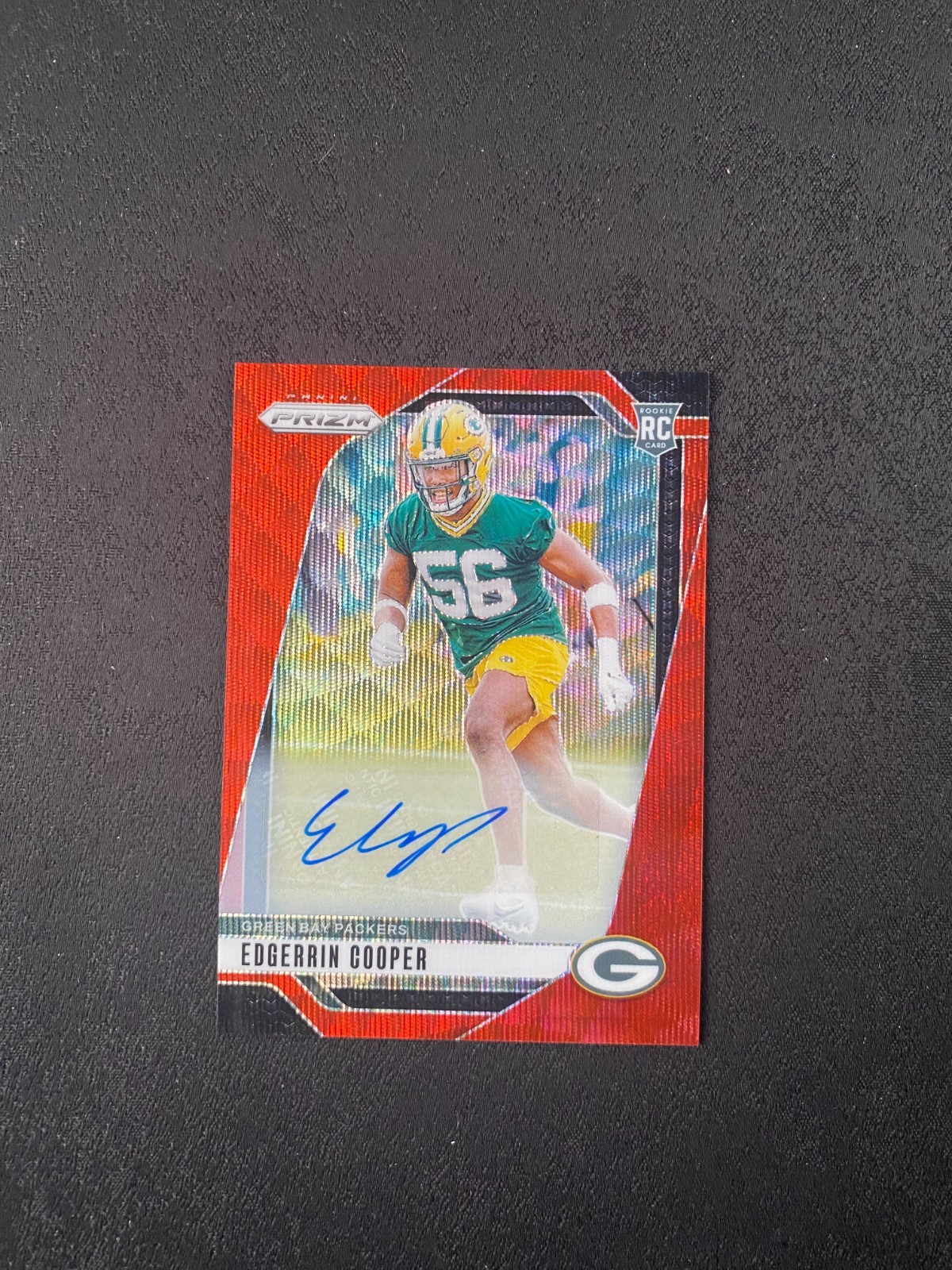 2024 Panini Prizm Rookies Red Wave /149 Edgerrin Cooper #331 Auto B672