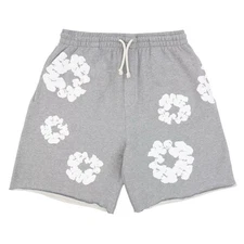 Denim Tears The Cotton Wreath Shorts Grey (100% Authentic) Size Medium