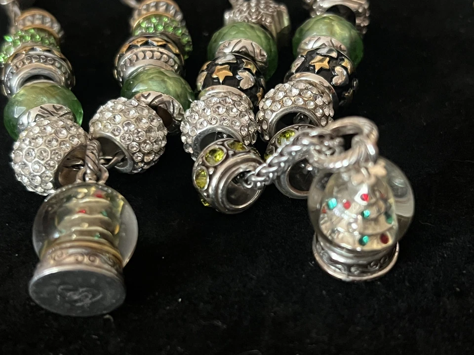 2-teiliges Brighton Holiday Adj Armband & Halskette Set Weihnachtsbaum Schneekugel