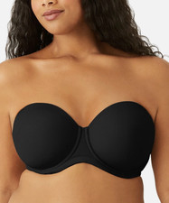 Wacoal 854119 Red Carpet Strapless Full Bust Underwire Bra Black Full Coverage