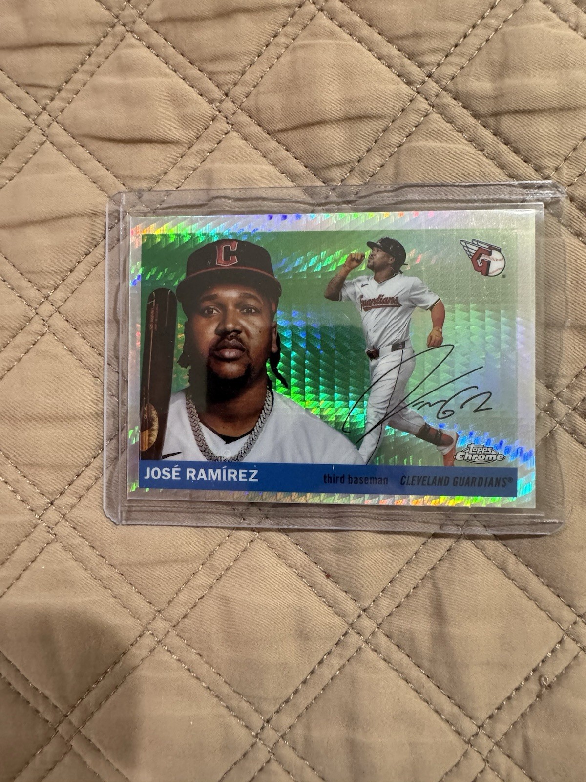 2025 Topps Chrome Platinum JOSE RAMIREZ Cleveland Guardians PRISM REFRACTOR #75