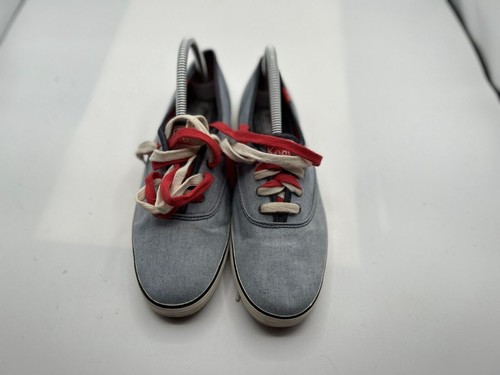 Keds Champion Pennant Athletic Shoes Women's Sz 8 Blue Canvas Lace Up WF4467M - Picture 2 of 5