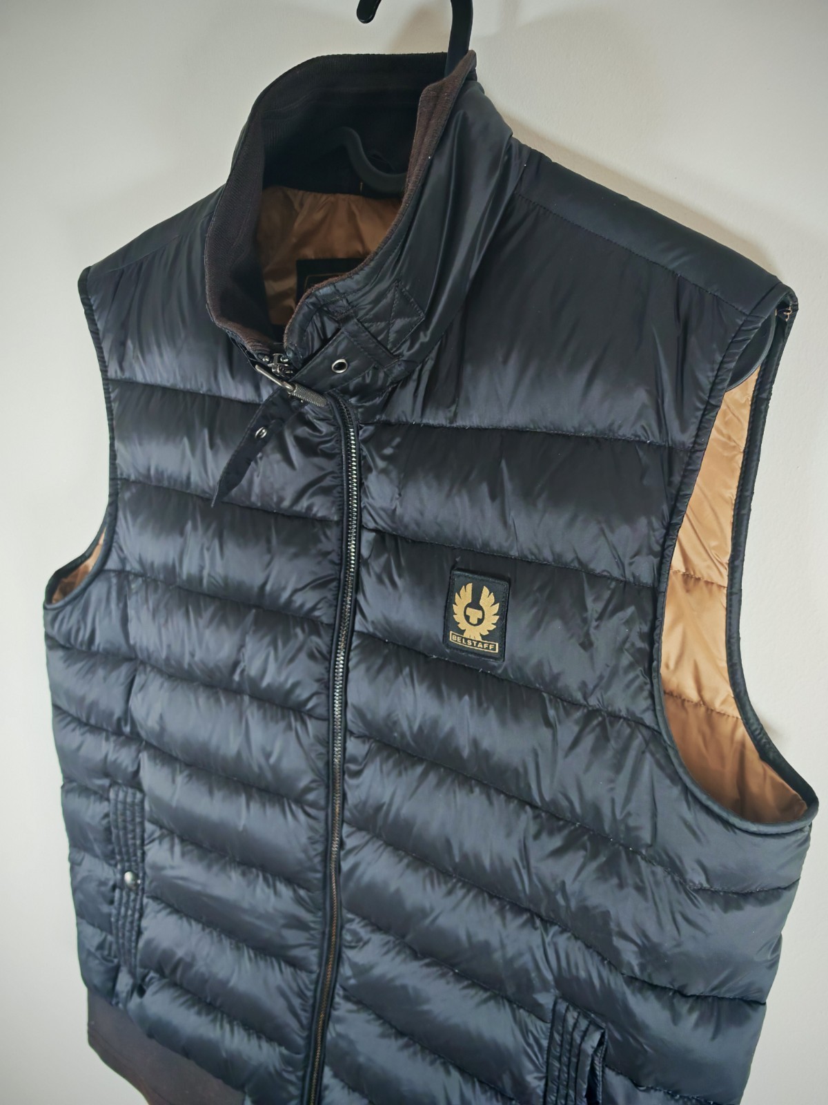 Belstaff Circuit Gilet Mens UK 38 Puffer Bodywarmer Down Vest Jacket Black image 7