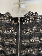 J Crew NWT Sz 4 Little Black Dress Preppy Classy Cocktail Fringe Shift Dress