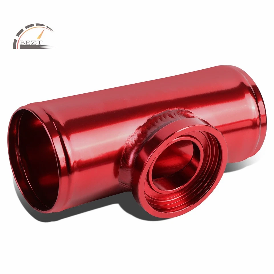 RED TYPE-SSQV 2.5" ALUMINUM TURBO BLOW OFF VALVE FLANGE PIPE/PIPPING ADAPTOR - Image 2 of 3