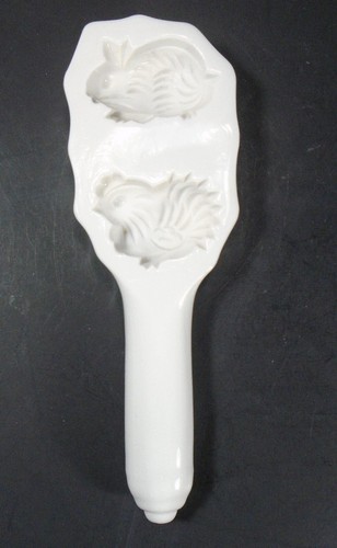 Vintage Schmid Design Rabbit Chicken Porcelain Butter Mold
