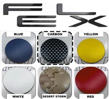Carbon FLEX Tailgate Plastic Letters Inserts fits 2014-2019 NOT DECAL