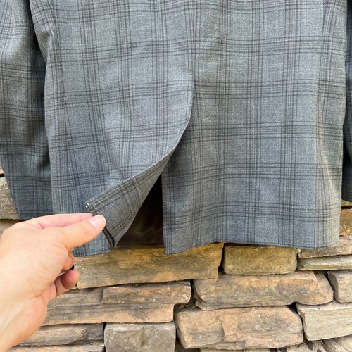 RALPH LAUREN Mens 38S Blazer Sport Coat Suit Jacket Gray Plaid Check - Picture 12 of 13
