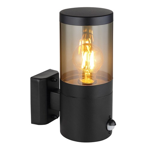 Wandleuchte Außenleuchte Wandlampe Hofleuchte Bewegungsmelder Edelstahl schwarz - Bild 2 von 12