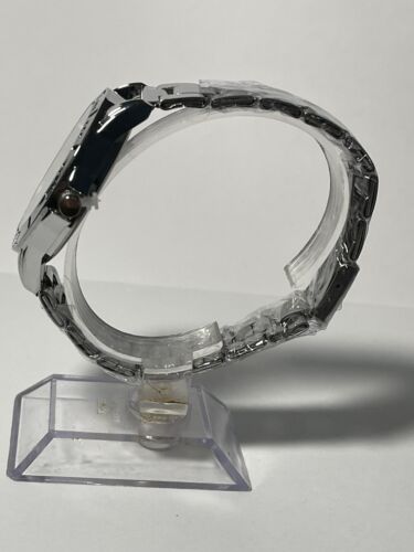 Chicago Bears NFLTeam Logo Men's Stainless-Steel Silver Watch NEW - Picture 4 of 10