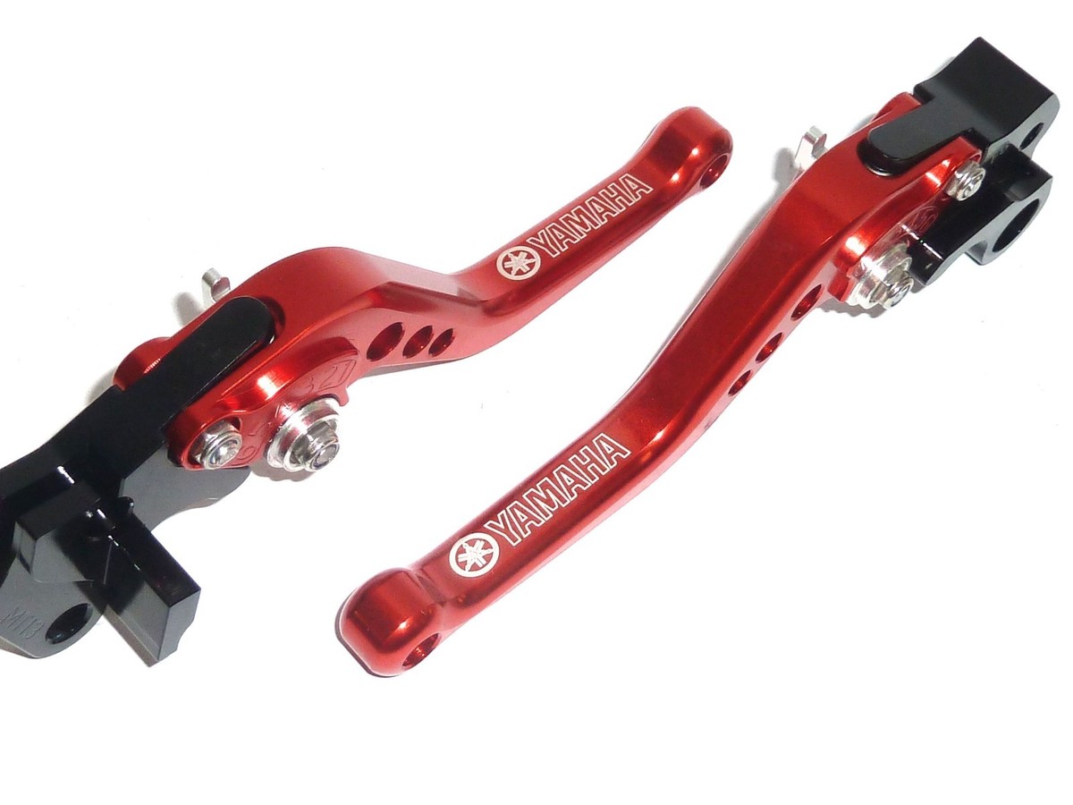 YAMAHA XJ 600 S DIVERSION 92-03 SHORT RED BRAKE CLUTCH LEVERS SET