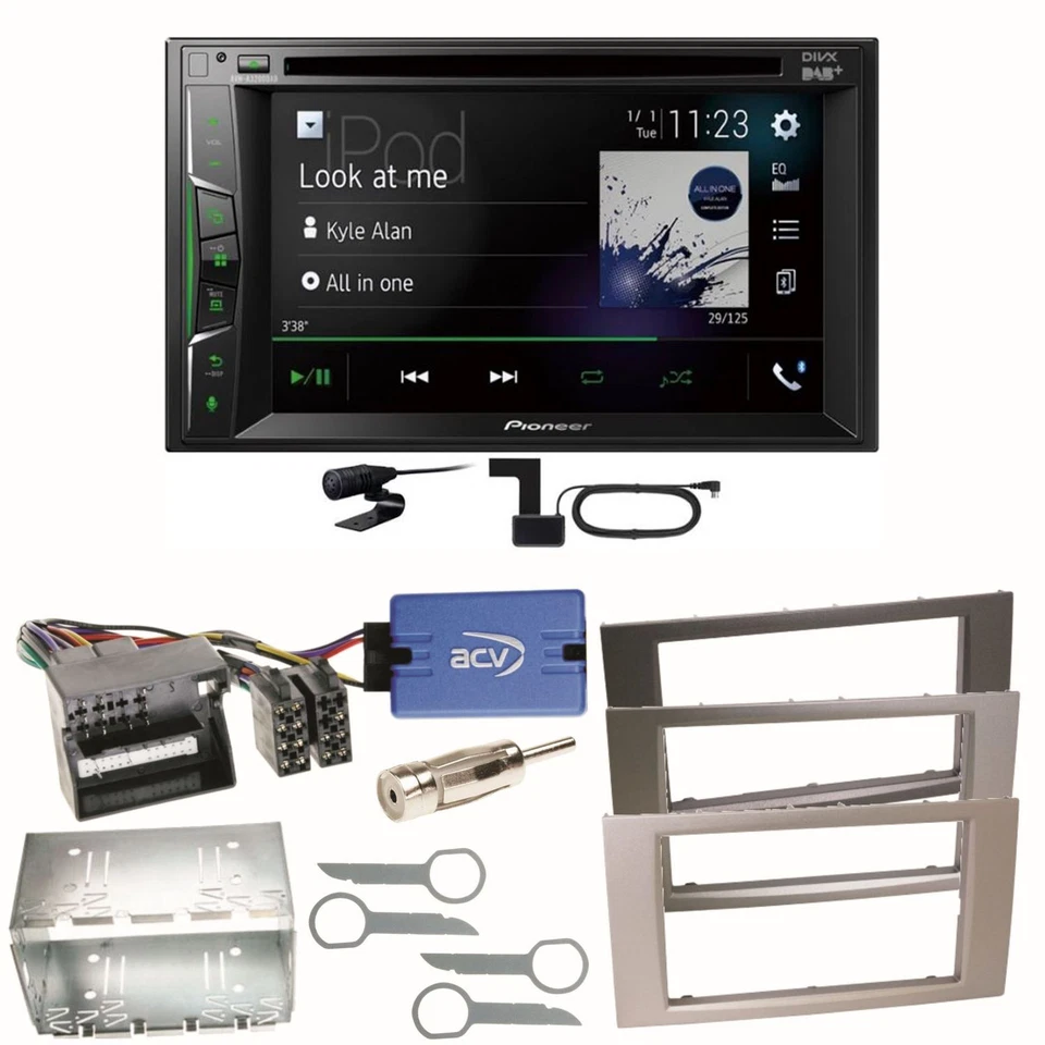 Pioneer AVH-A3200DAB Bluetooth DAB Einbauset für Ford Focus C-Max Fiesta Transit - Bild 1 von 1