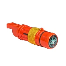 5-in-1 Emergency Survival Whistle – Compass, Mirror, Storage, Fire Starter, Rope