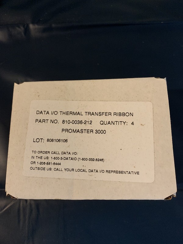 Data I/O Thermal Transfer Ribbon 810-0036-212 For a Pro master 3000 (lot Of 4)