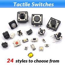 Tactile Push Button SPST Miniature/Small SMD PCB DIP Many Size Button Switch