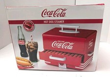Nostalgia HDS248COKE Hot Dog Steamer - Red Coke Coca Cola 24 Dogs  12 Buns