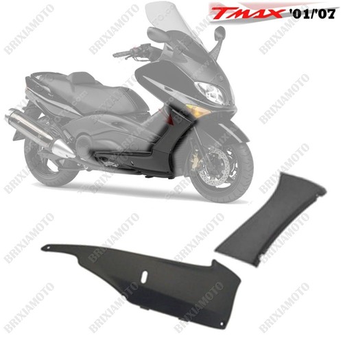 Kit Plaques Repose-pieds Pour Yamaha T-Max 500 (2001-2007) - 4 Pièces Acier Inox 316L - Découpe Laser - Montage Inclus - 6