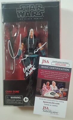   Signed By Gina Carano Star Wars JSA Hasbro Black Series Cara Dune 101 Figure 