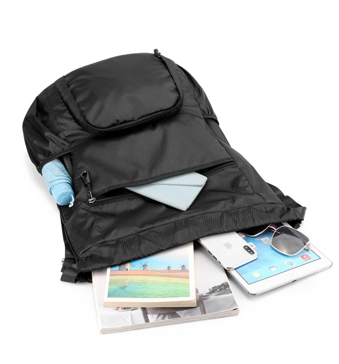 Waterproof Drawstring Backpack Workout Sports Duffle Bag  display picture 3