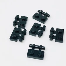 2540 LEGO Parts Plate Mod 1x2 Handlebar on Side Free Ends BLACK (6)
